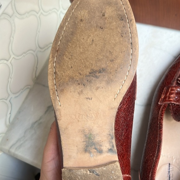 J.Crew Cracked Leather Loafers - Picture 4 of 6
